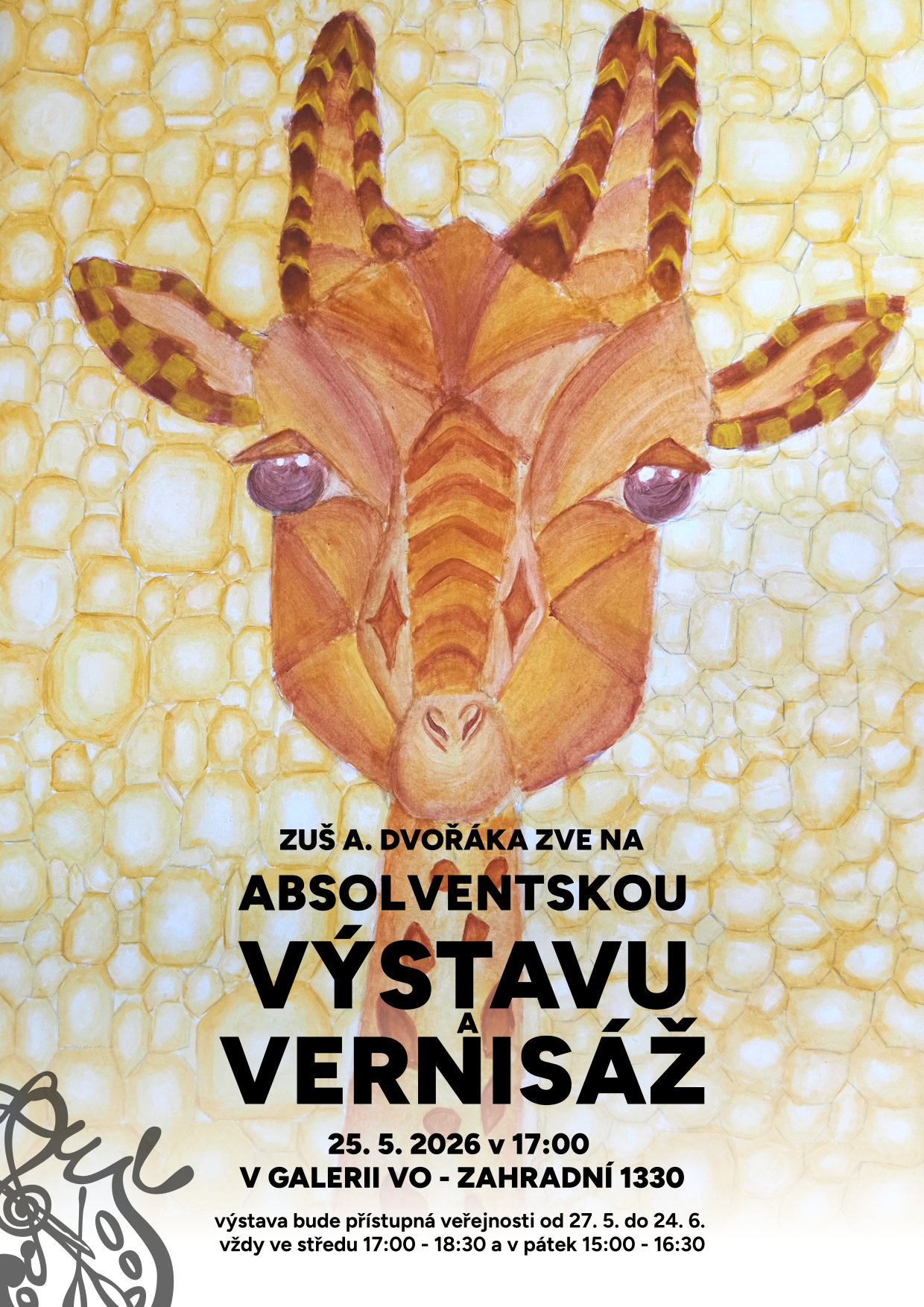 plakát absolventská výstava a vernisáž 2026 v pdf