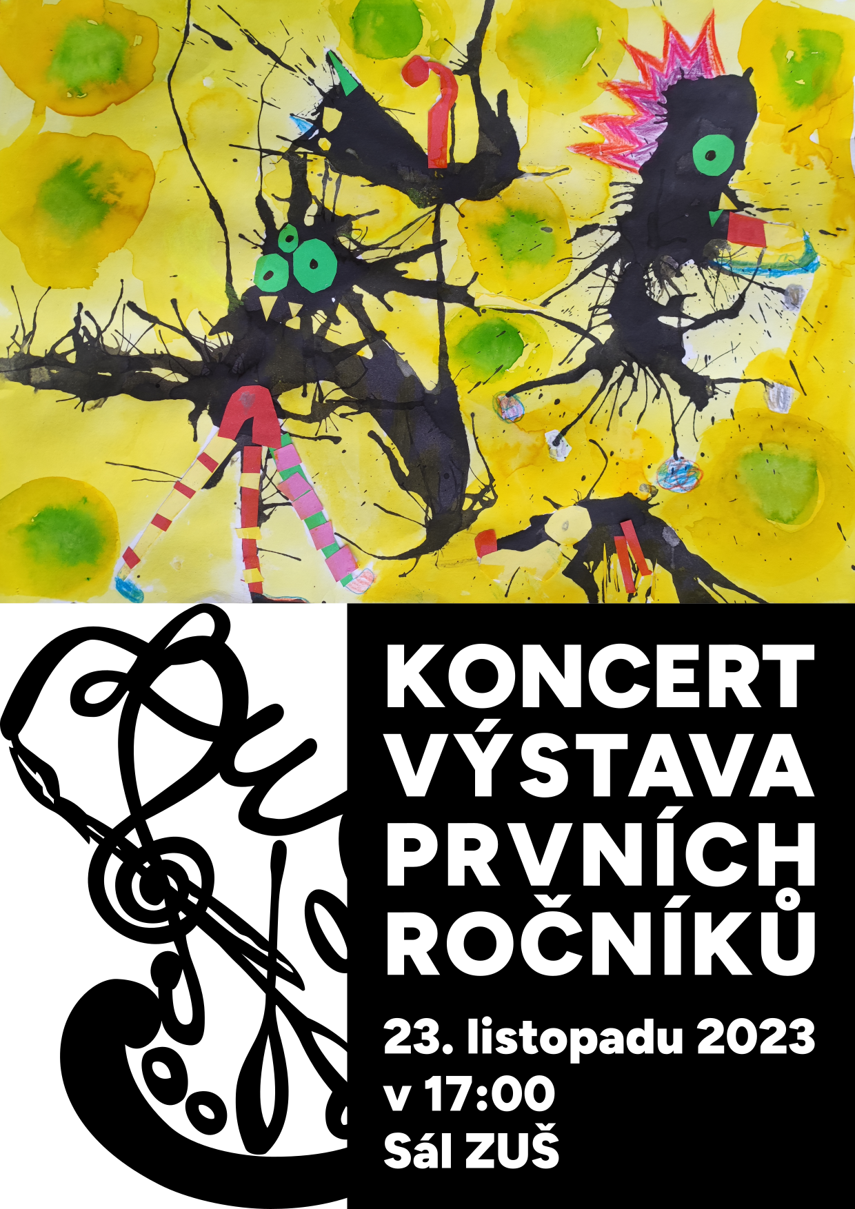 plakát koncert a výstava prvních ročníků v pdf