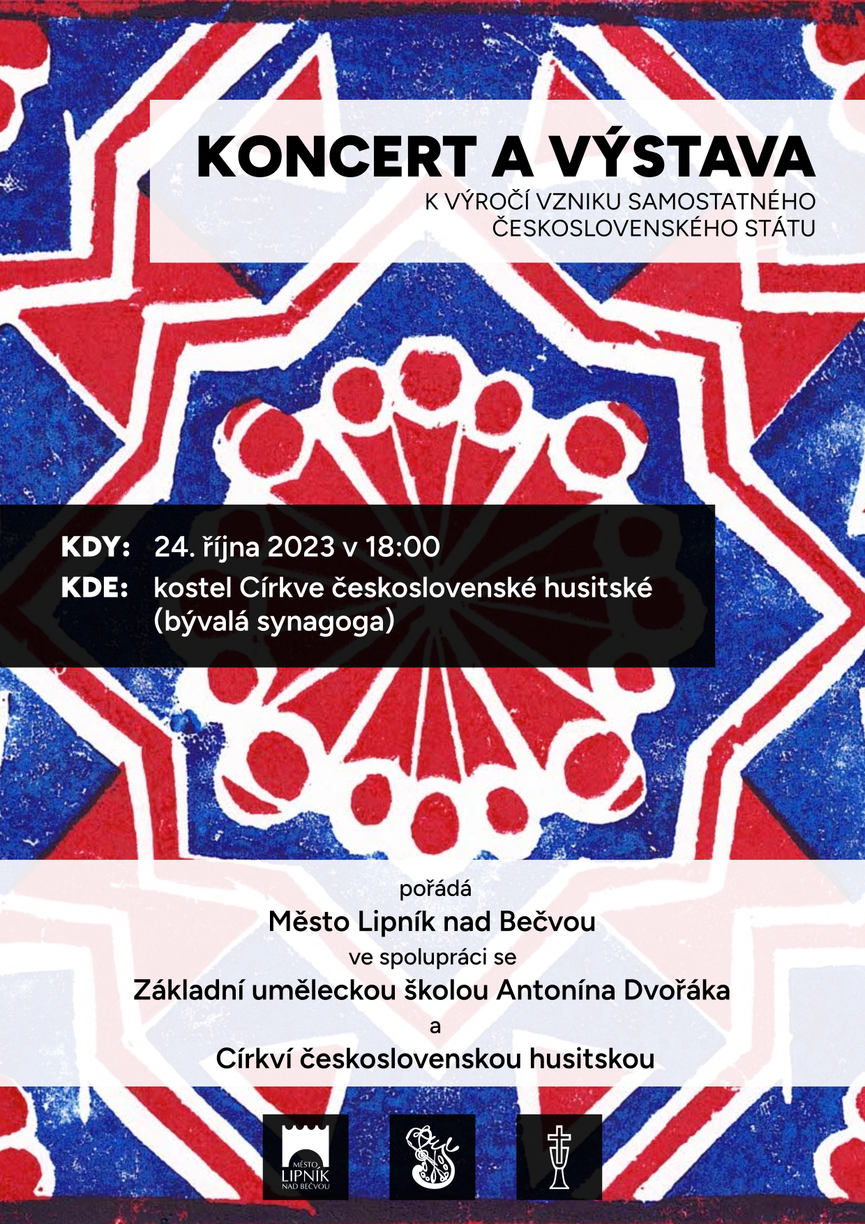 plakát koncert a výstava k výročí vzniku československého státu v pdf