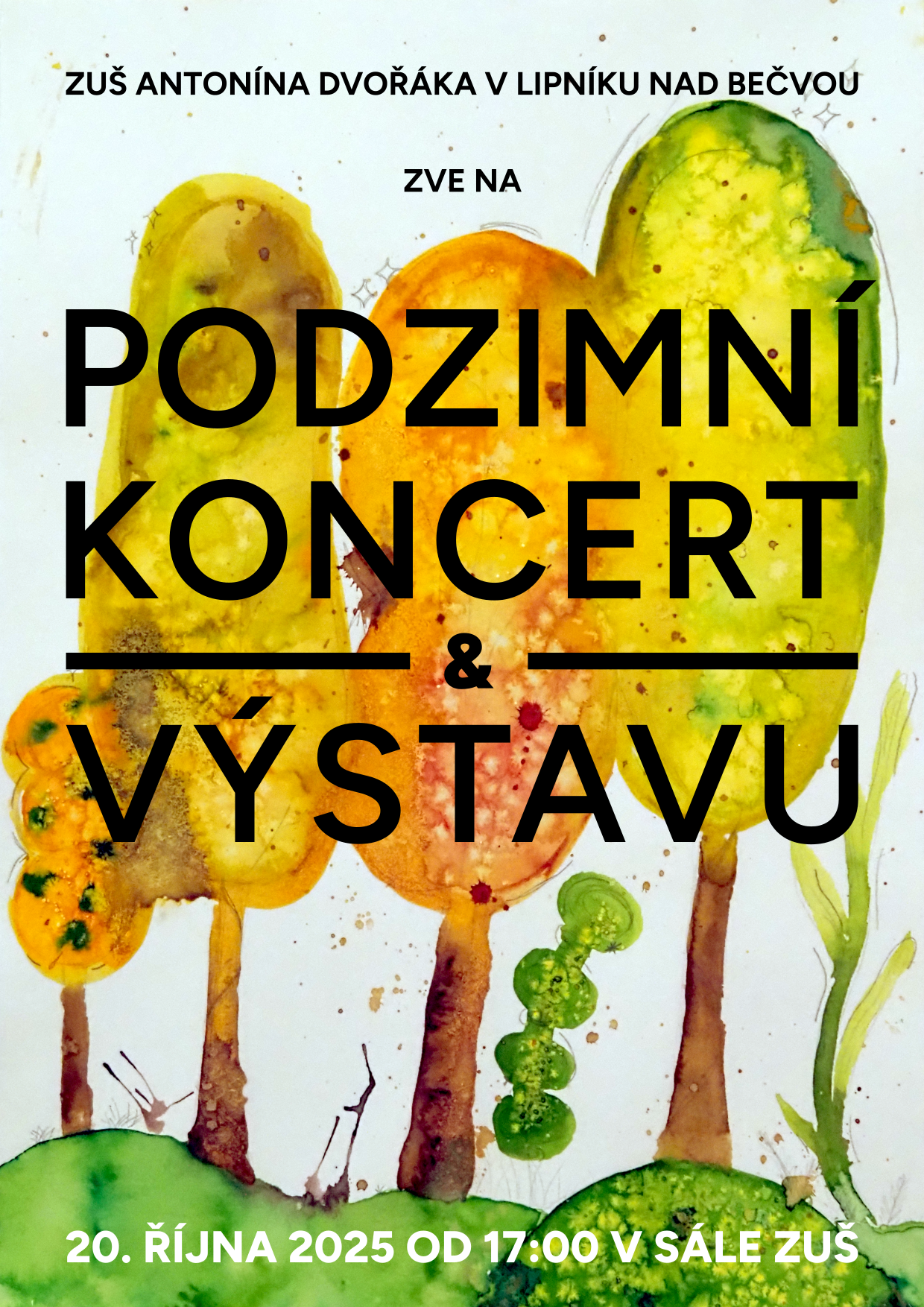 plakát podzimní koncert a výstava 2025 v pdf